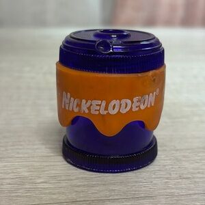 1998 Nickelodeon Vibrant Purple and Orange Pencil Sharpener